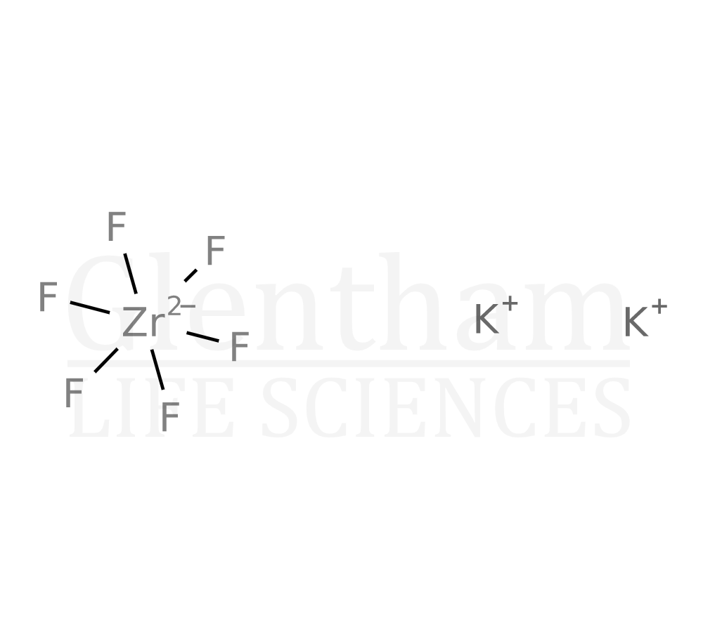 Potassium hexafluorozirconate Structure
