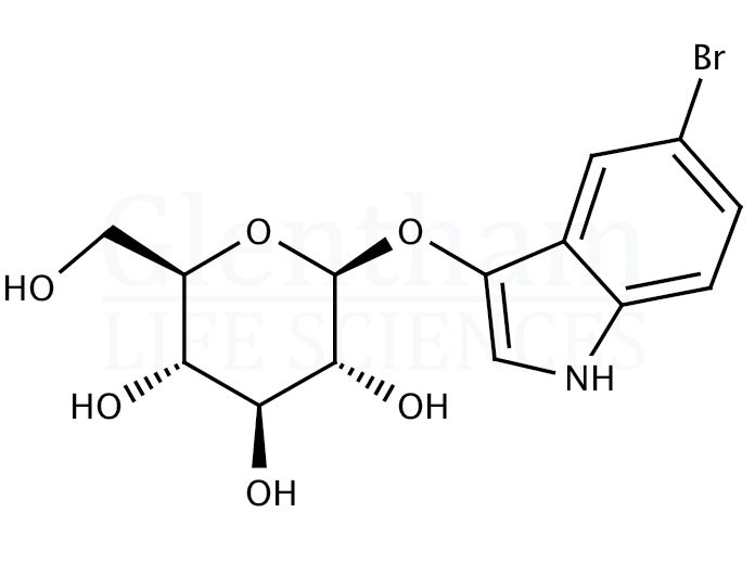 Structure for 5-Bromo-3-indolyl b-D-glucopyranoside