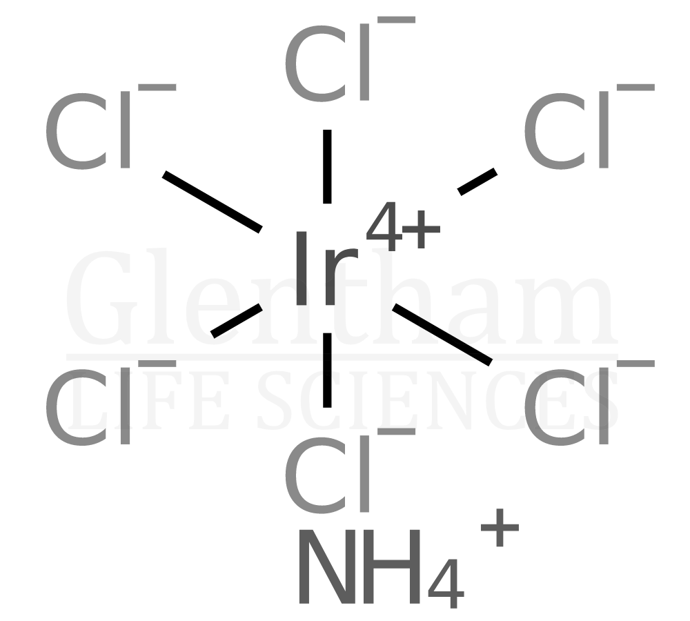 Ammonium hexachloroiridate(IV); 99.95% (metals basis) Structure