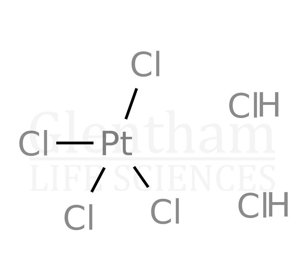 Structure for Dihydrogen hexachloroplatinate(IV); solution