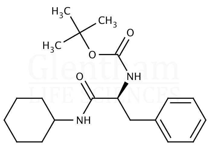 Structure for N-t-Boc-phenylalanine cyclohexylamide
