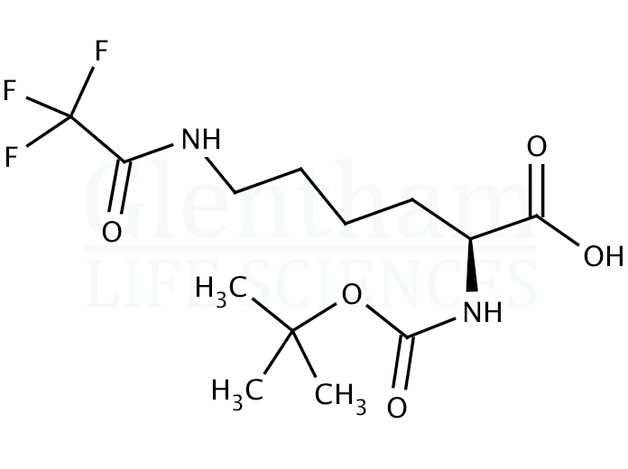 Structure for Boc-Lys(Tfa)-OH (16965-06-3)