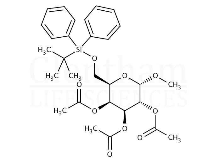 Methyl 2,3,4-tri-O-acetyl-6-O-tert-butyldiphenylsilyl-a-D-galactopyranoside Structure