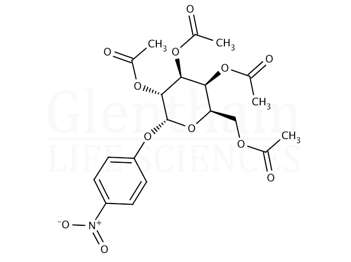 p-Nitrophenyl 2,3,4,6-Tetra-O-acetyl-α-D-galactopyranoside Structure