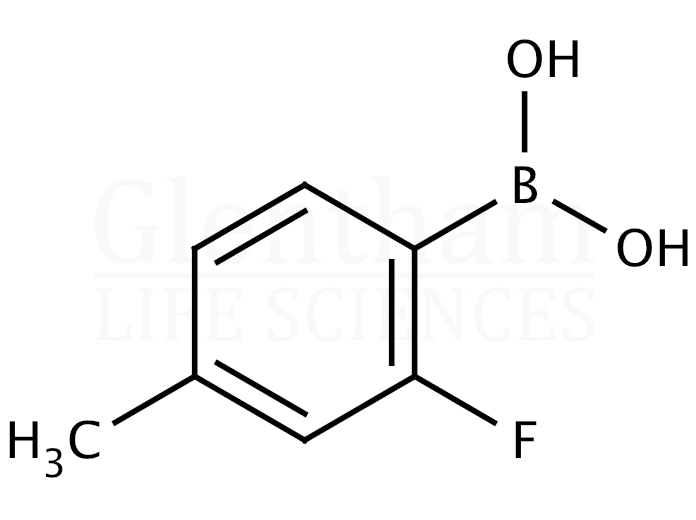 2-Fluoro-4-methylphenylboronic acid Structure