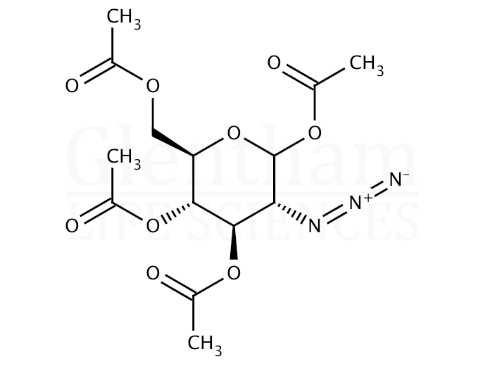 1,3,4,6-Tetra-O-acetyl-2-azido-2-deoxy-D-glucopyranose Structure