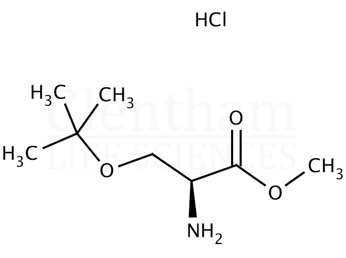 Structure for O-tert-Butyl-L-serine methyl ester hydrochloride