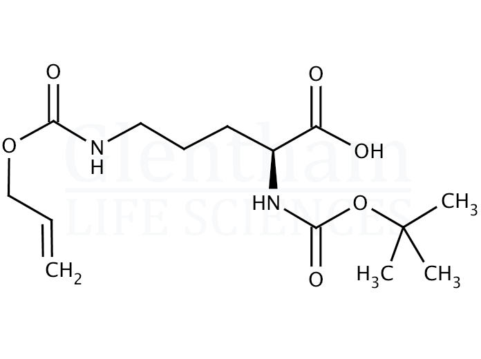 Structure for Boc-Orn(Alloc)-OH   (171820-74-9)