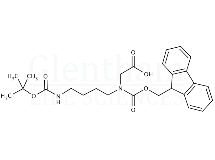 Fmoc-N-(4-Boc-aminobutyl)-Gly-OH    Structure
