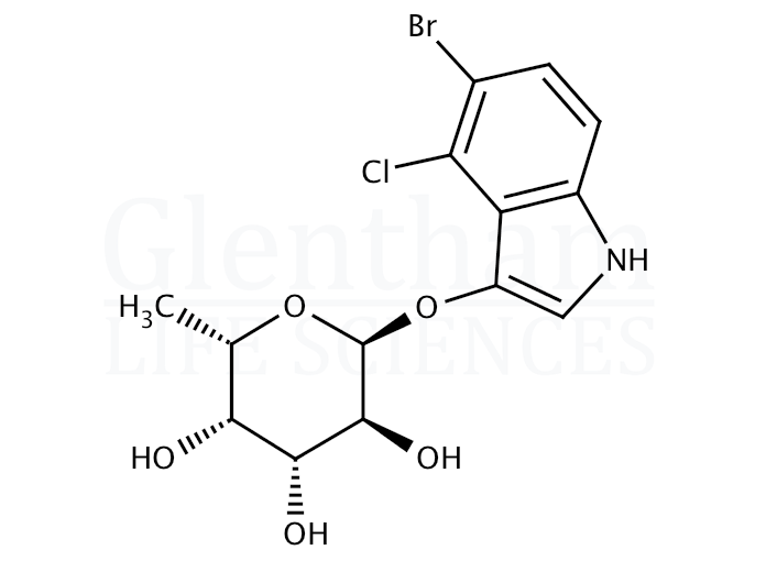 5-Bromo-4-chloro-3-indolyl a-L-fucopyranoside Structure