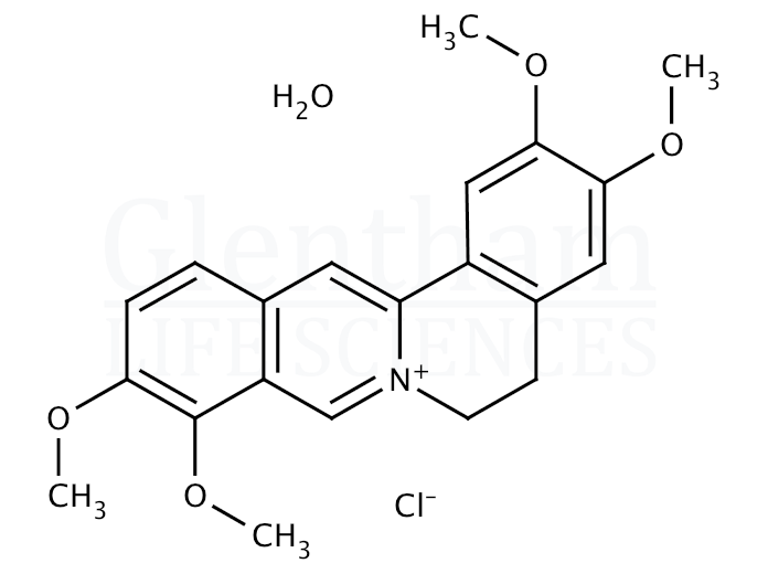 Structure for  Palmatine hydrochloride hydrate  (171869-95-7)