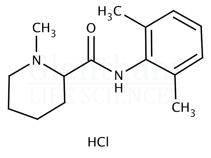 Structure for Mepivacaine hydrochloride, USP grade (1722-62-9)