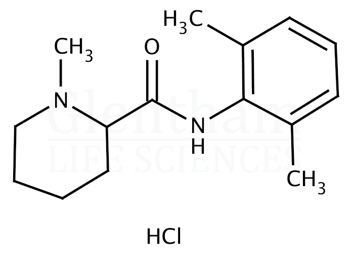 Structure for  Mepivacaine hydrochloride, USP grade  (1722-62-9)