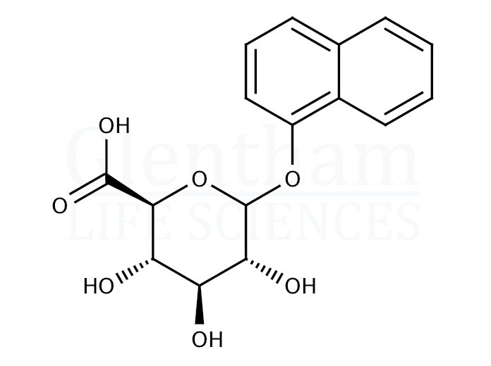 1-Naphthol b-D-glucuronide Structure