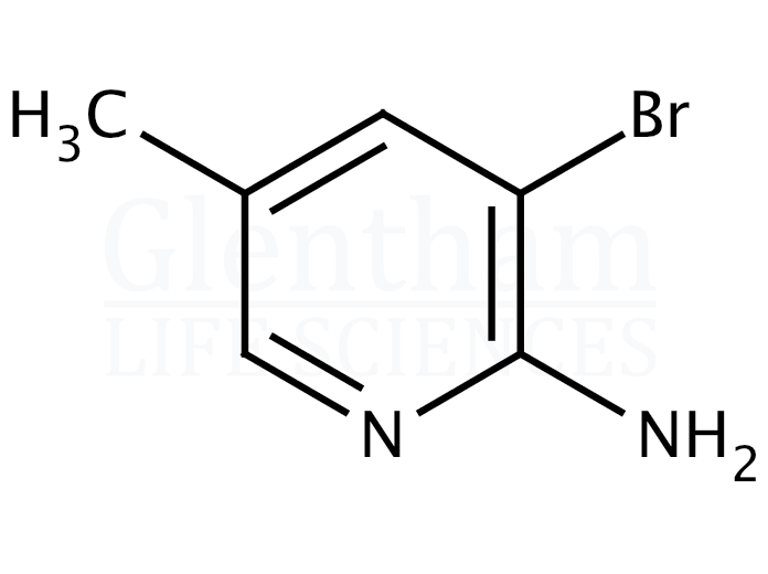 2-Amino-3-bromo-5-picoline (2-Amino-3-bromo-5-methylpyridine) Structure