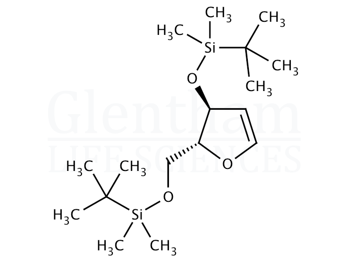 Strcuture for 1,4-Anhydro-2-deoxy-3,5-bis-O-(t-butyldimethylsilyl)-D-erythro-pent-1-enitol