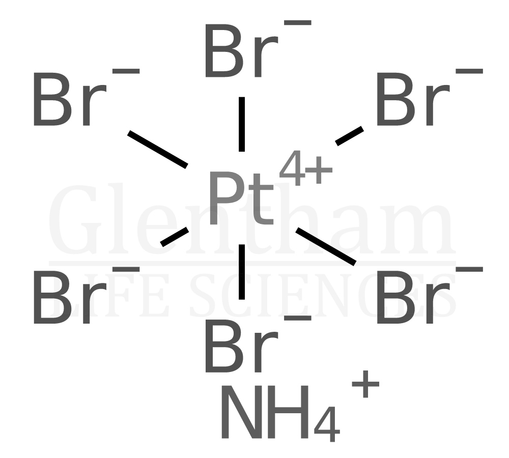 Ammonium hexabromoplatinate(IV) Structure