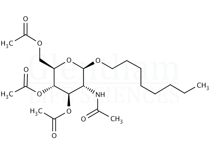 Structure for Octyl 2-Acetamido-2-deoxy-3,4,6-tri-O-acetyl-β-D-glucopyranoside