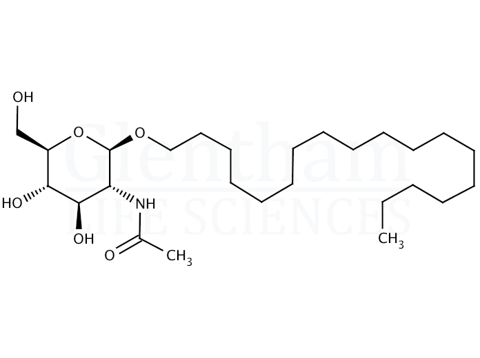 Structure for Octyldecyl 2-acetamido-2-deoxy-b-D-glucopyranoside
