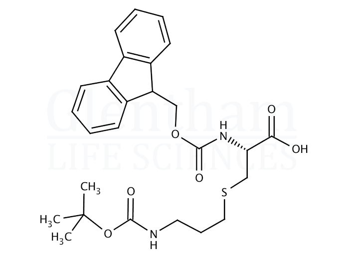 Fmoc-S-Boc-3-aminopropyl-L-cysteine Structure