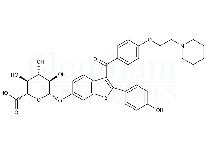 Raloxifene-6-D-glucuronide lithium salt Structure