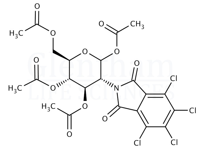 1,3,4,6-Tetra-O-acetyl-2-deoxy-2-(tetrachlorophthalamido)-D-glucopyranose Structure