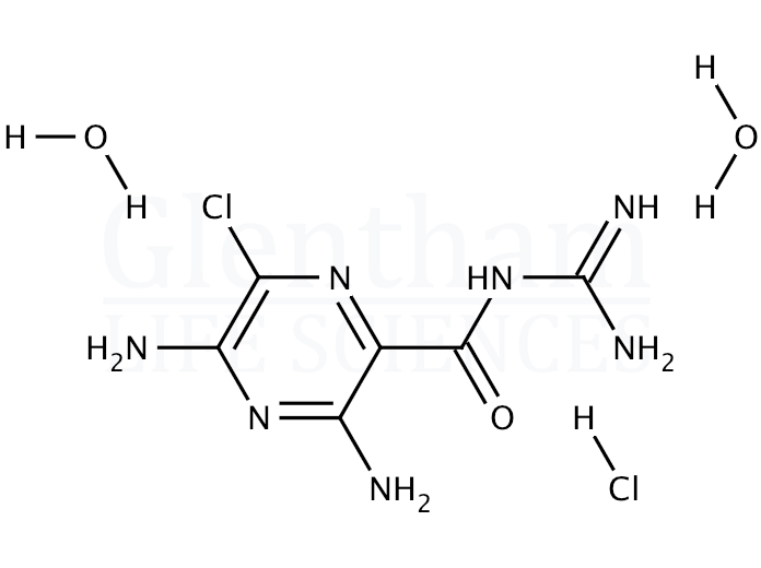 Structure for Amiloride hydrochloride dihydrate (17440-83-4)