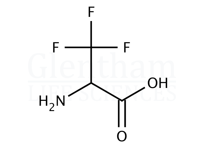 Structure for 3,3,3-Trifluoro-DL-alanine  (17463-43-3)