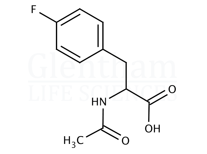 Structure for  N-Acetyl-4-fluoro-DL-phenylalanine    (17481-06-0)