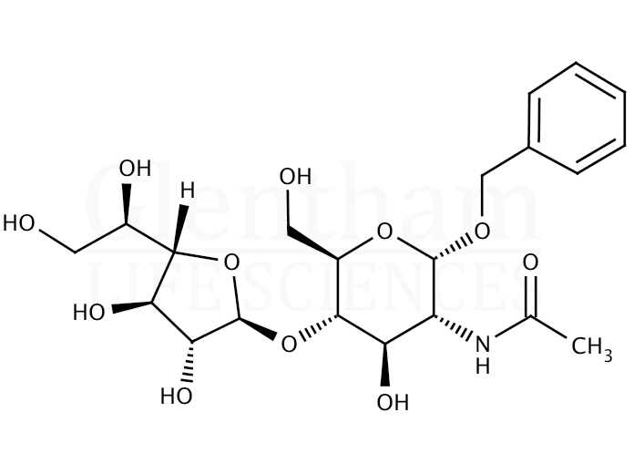 Structure for Benzyl 2-acetamido-2-deoxy-4-O-(b-D-galactopyranosyl)-a-D-galactopyranoside