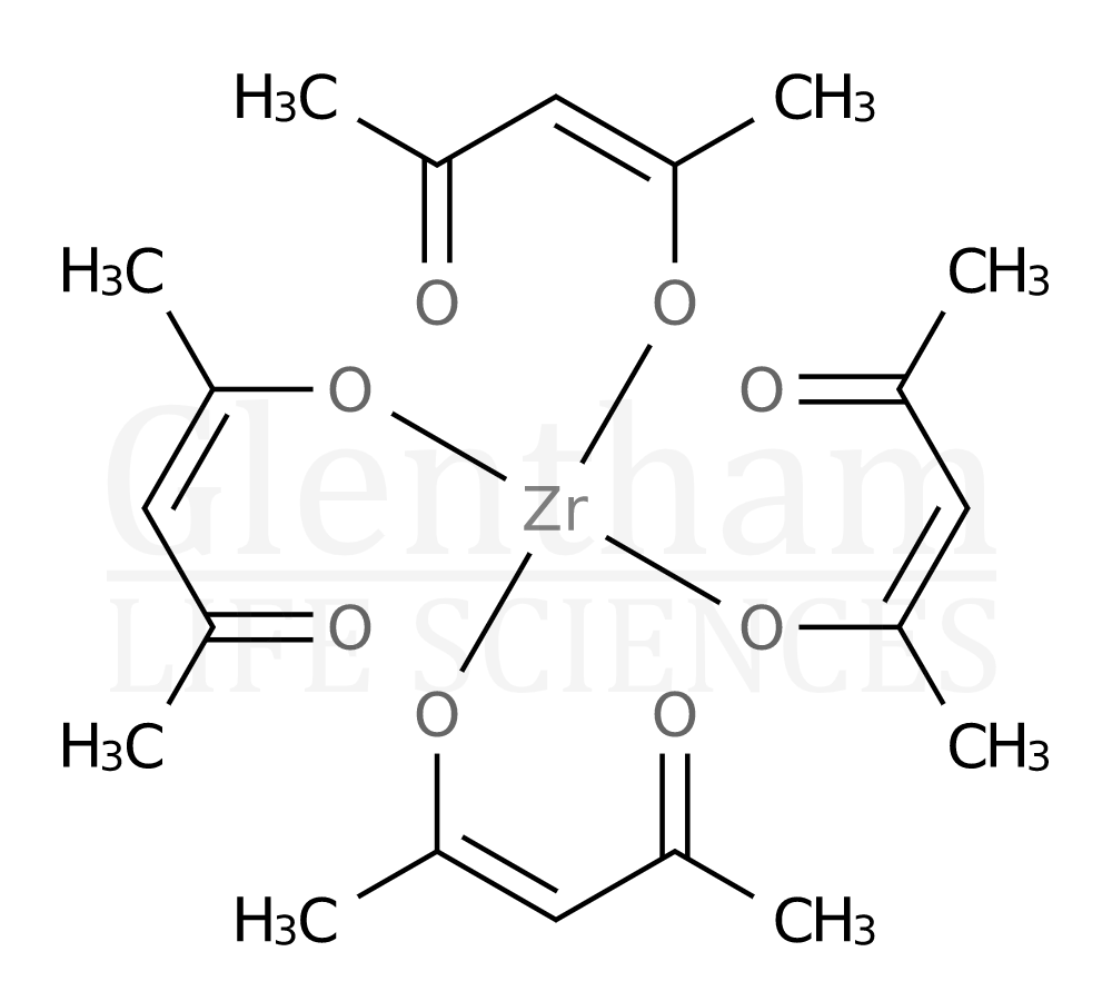 Zirconium 2,4-pentanedionate, 98+% Structure