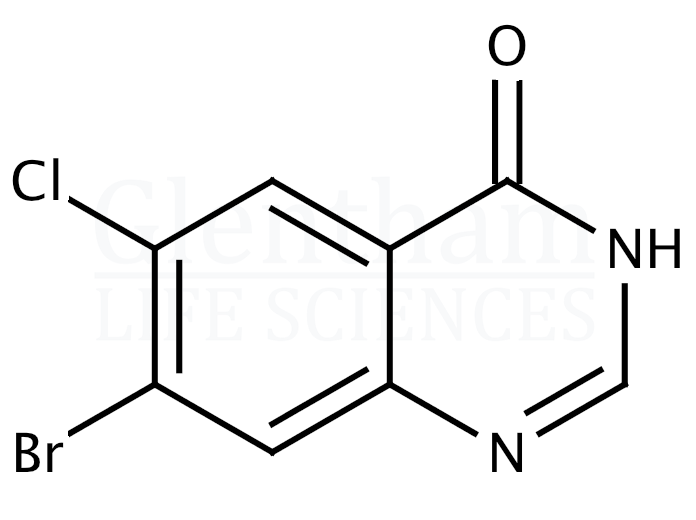 7-Bromo-6-chloro-quinazoline-4(3H)-one Structure