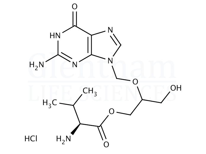 Structure for Valganciclovir hydrochloride (175865-59-5)