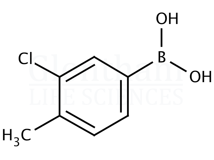 3-Chloro-4-methylphenylboronic acid Structure