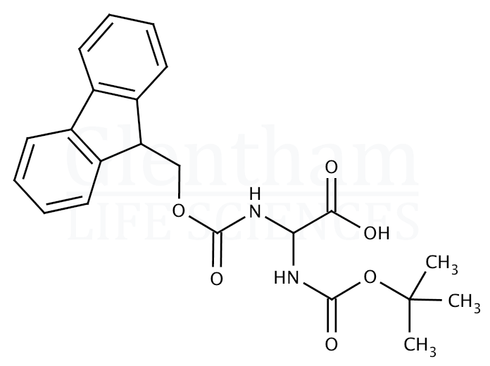 Structure for N-Boc-N''-Fmoc-diaminoacetic acid