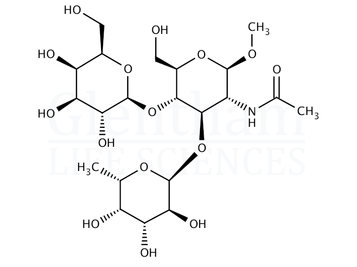 Large structure for  Lewis X trisaccharide methyl glucoside  (176106-81-3)