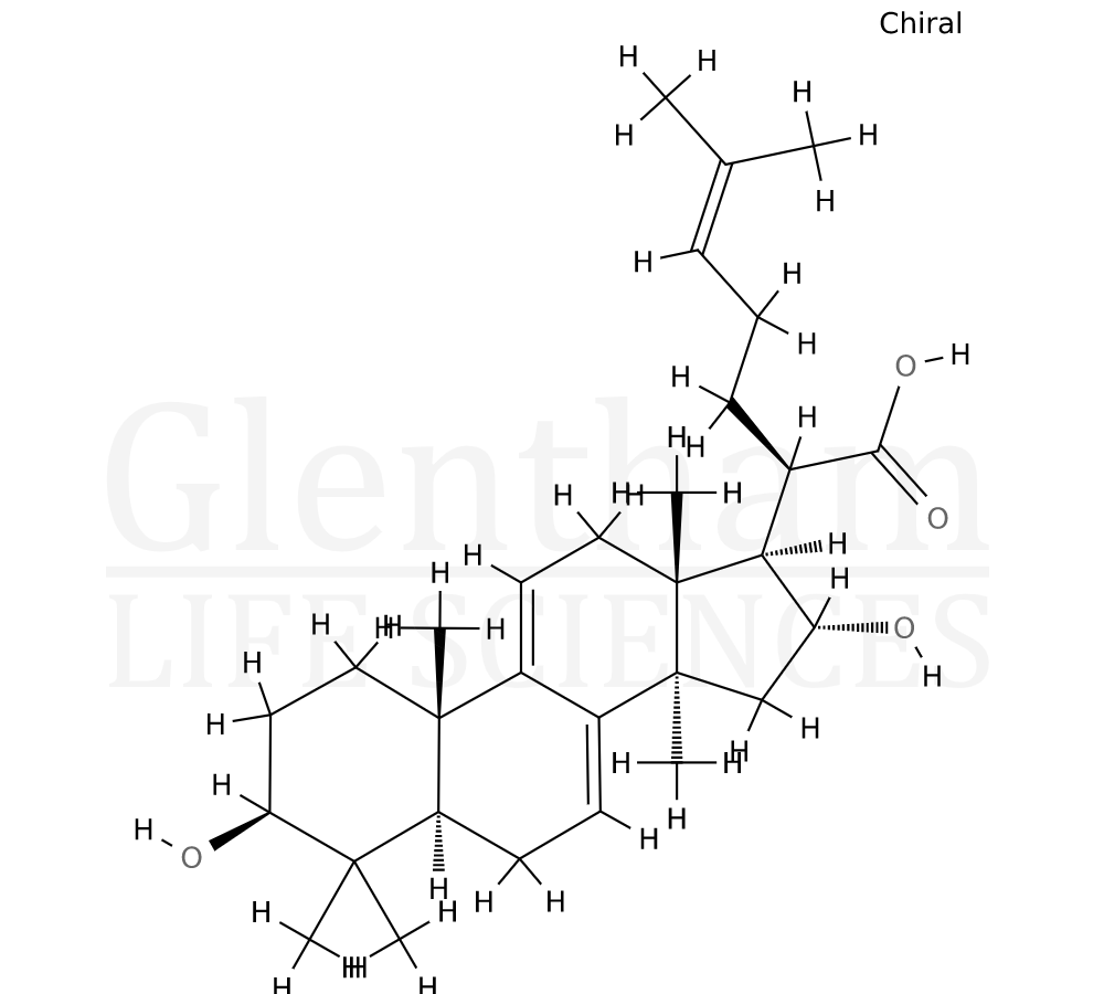 16α-Hydroxydehydrotrametenolic acid Structure