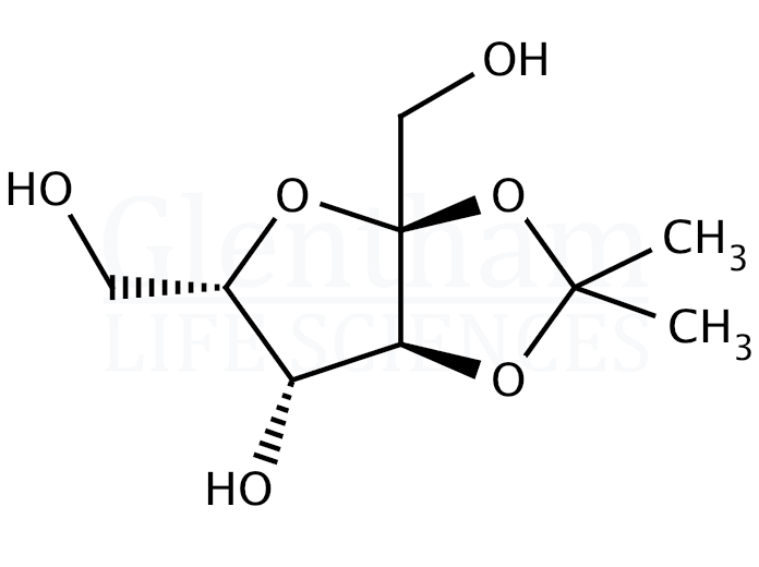 2,3-O-Isopropylidene-α-L-sorbofuranose Structure