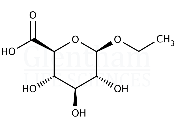 Structure for Ethyl b-D-glucuronide, 1mg/ml solution in Methanol