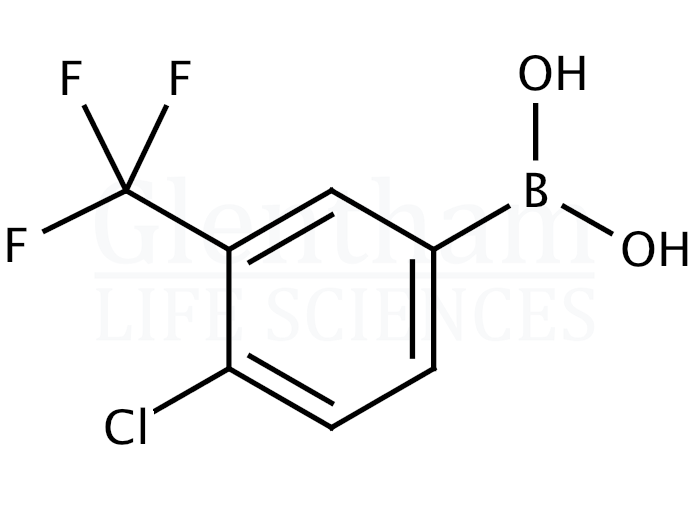 Structure for 4-Chloro-3-trifluoromethylphenylboronic acid