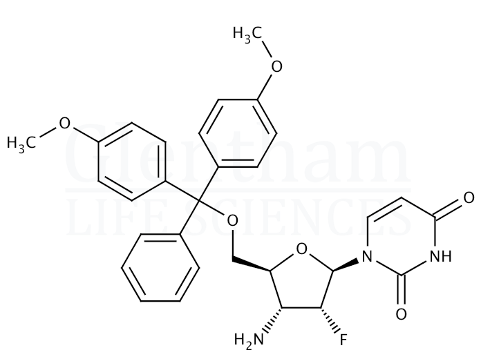 2''-Deoxy-5''-O-DMT-2''-fluorocytidine Structure