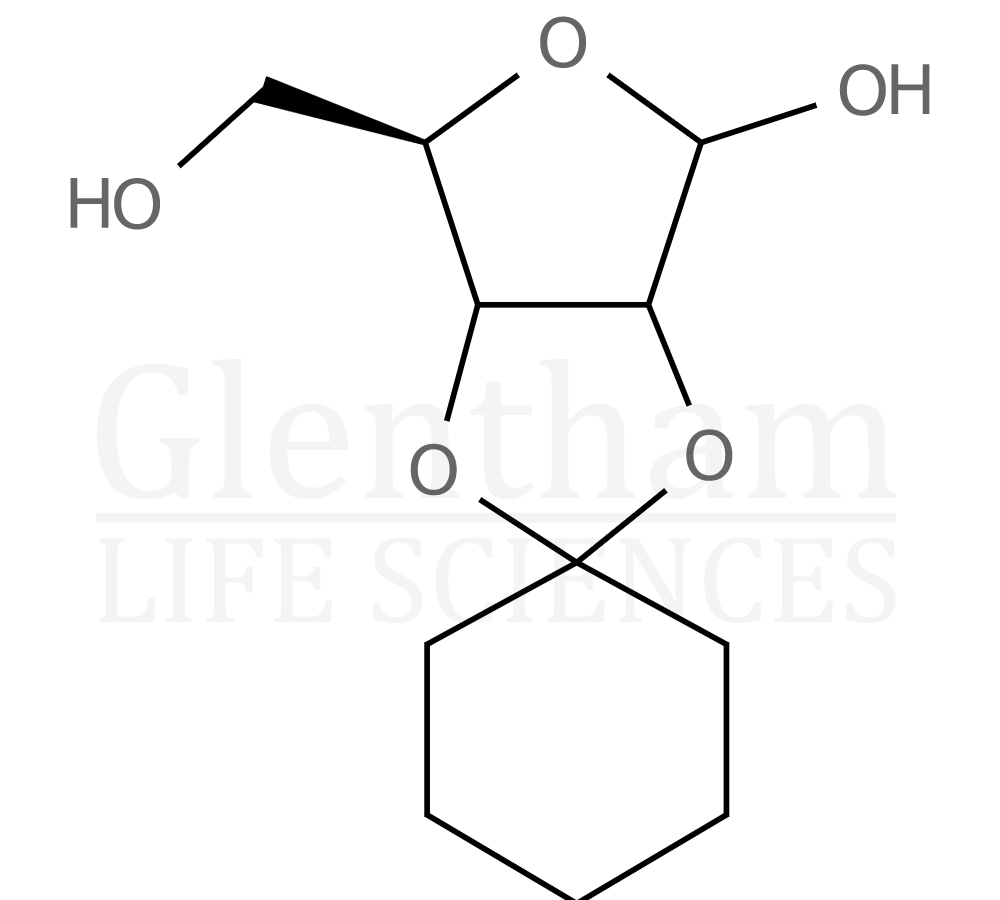 2,3-O-Cyclohexylidene-b-D-ribofuranose Structure