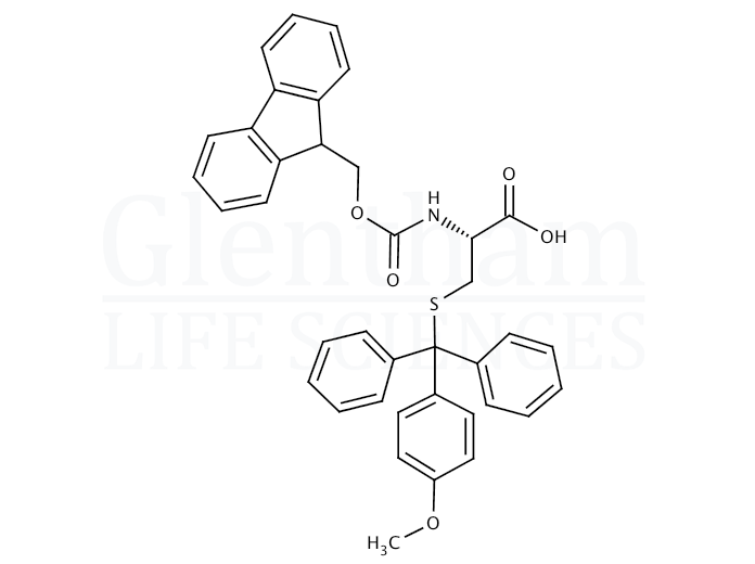 Structure for  Fmoc-Cys(4-methoxytrityl)-OH     (177582-21-7)