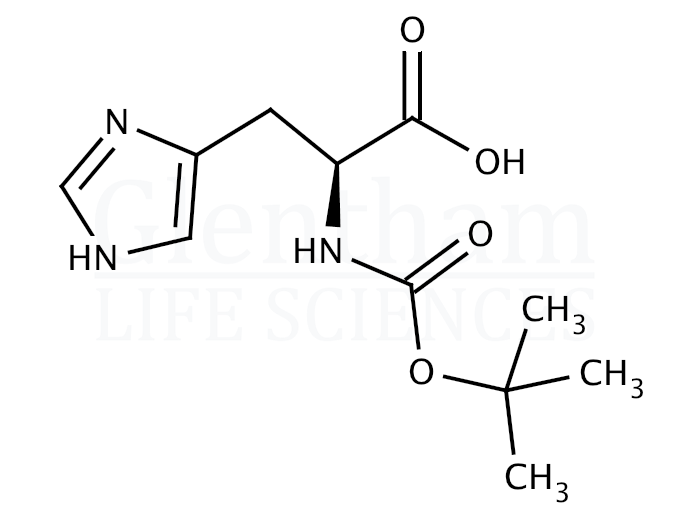 Structure for Boc-His-OH   (17791-52-5)