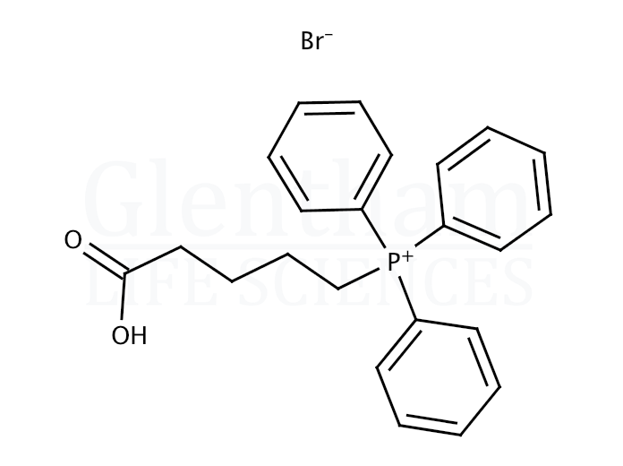 Structure for  (4-Carboxybutyl)triphenylphosphonium bromide  (17814-85-6)