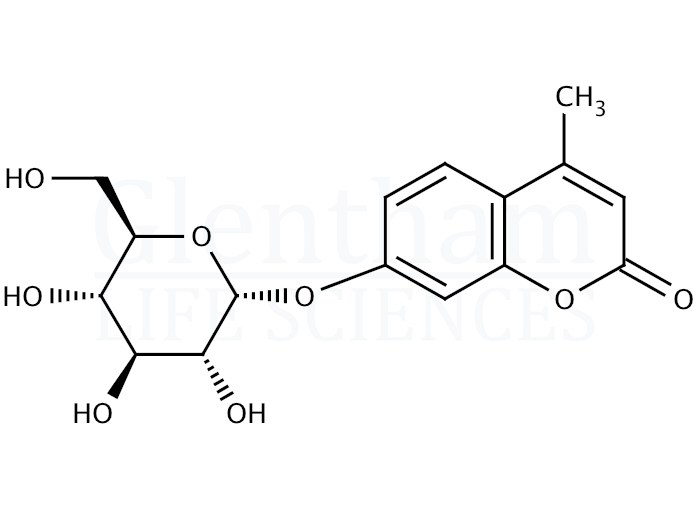 4-Methylumbelliferyl a-D-glucopyranoside Structure
