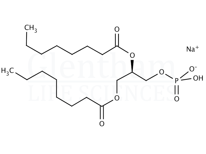 Structure for 1,2-Dioctanoyl-sn-glycerol 3-phosphate sodium salt