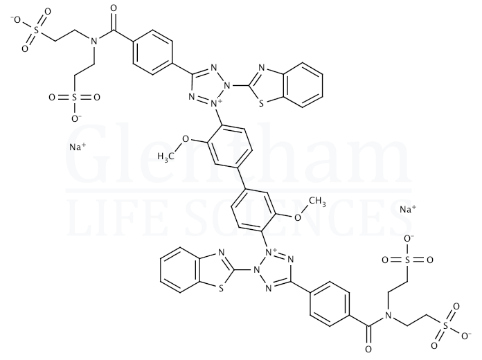 2,2''-Dibenzothiazolyl-5,5''-bis(4-di(2-sulfoethyl)carbamoylphenyl)-3,3''-(3,3''-dimethoxy-4,4''-biphenyl Structure