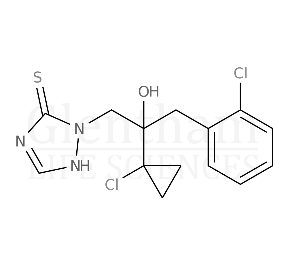 Structure for  Prothioconazole  (178928-70-6)