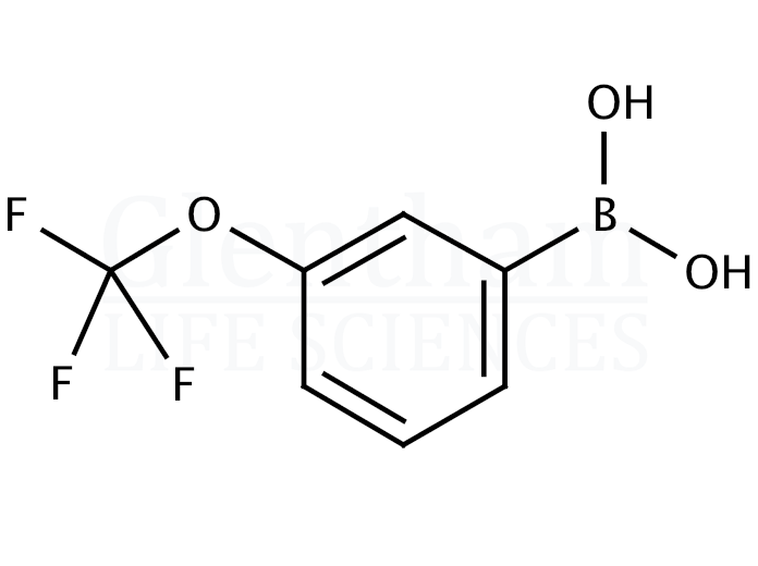 3-Trifluoromethoxyphenylboronic acid Structure